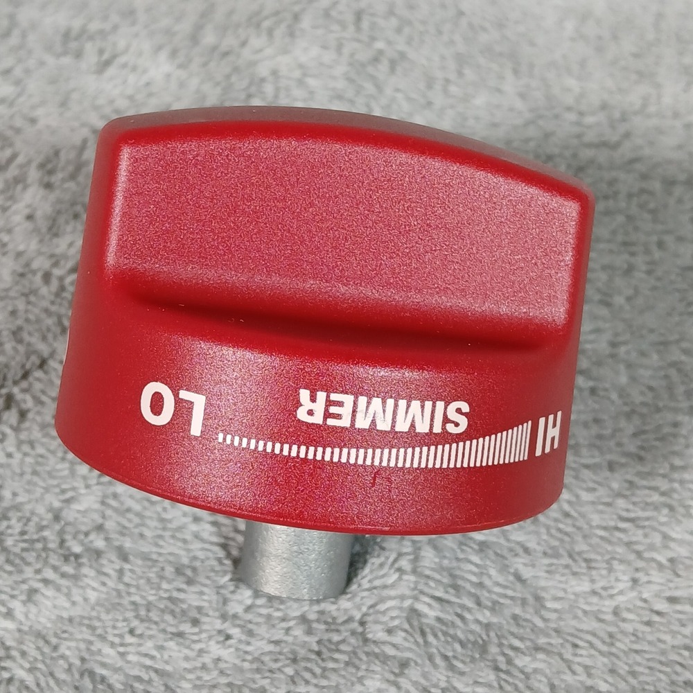 Wolf Gas Range Burner Control Knob Red 822197 Replacement NEW - Picture 4 of 8